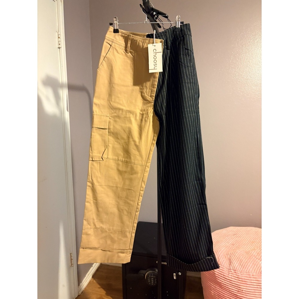 Choosy Khaki/Blank‎ Pinstripe Pants Sz 2